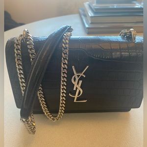 SAINT LAURENT SUNSET BAG NERO